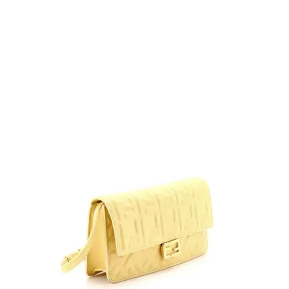 Fendi Baguette Wallet On Chain Zucca #239573F11B - Picture 2 of 7